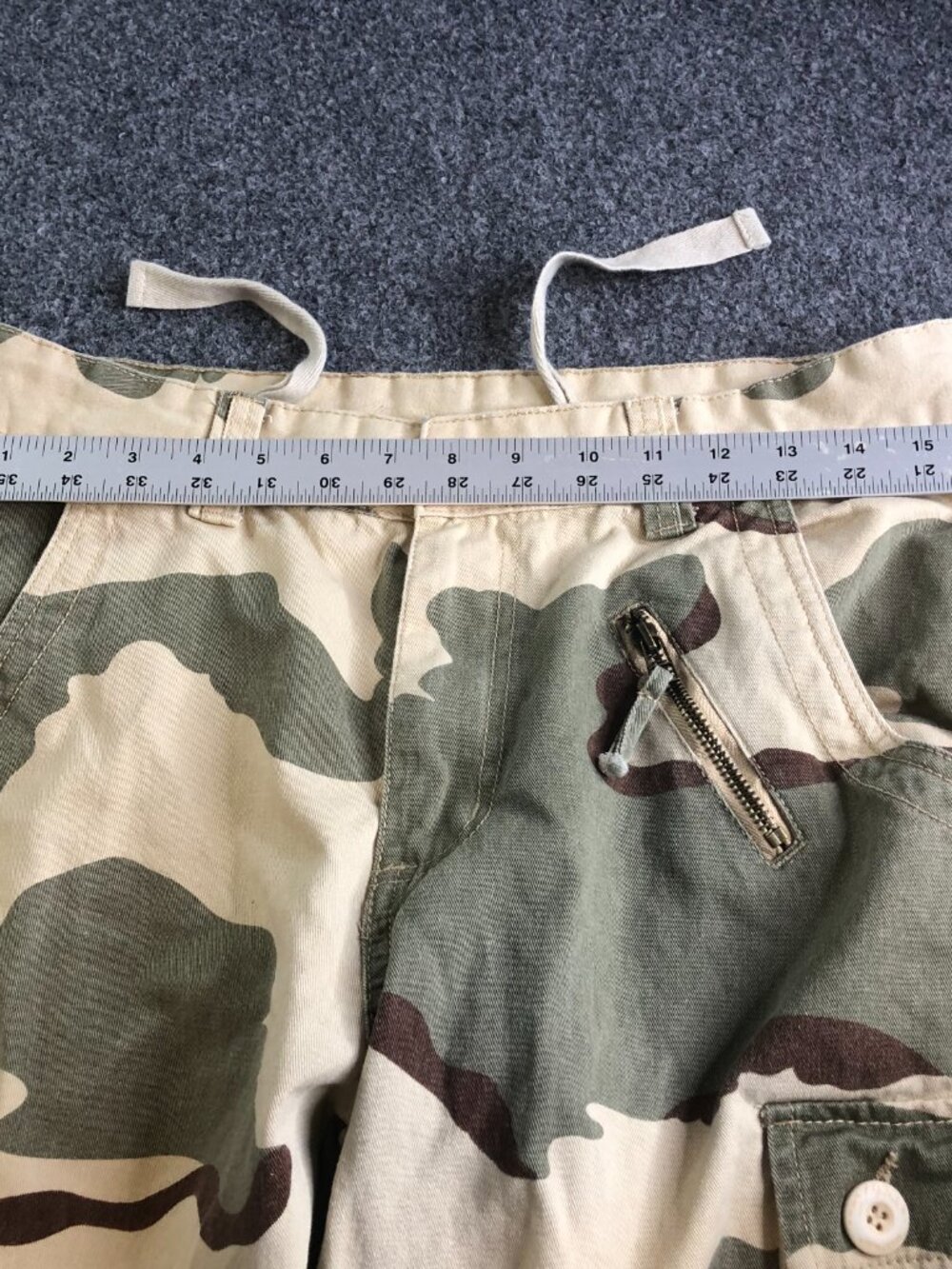 Vintage Mustway Pants Mens 32x30 Camo Cargo Utility Military Outdoor Paratrooper - Picture 8 of 14